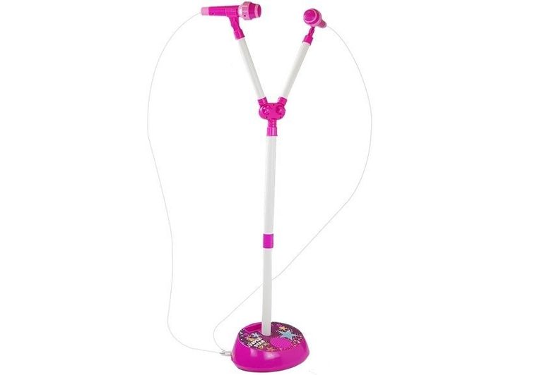 Lean Toys, mikrofon podwójny, światła i statyw