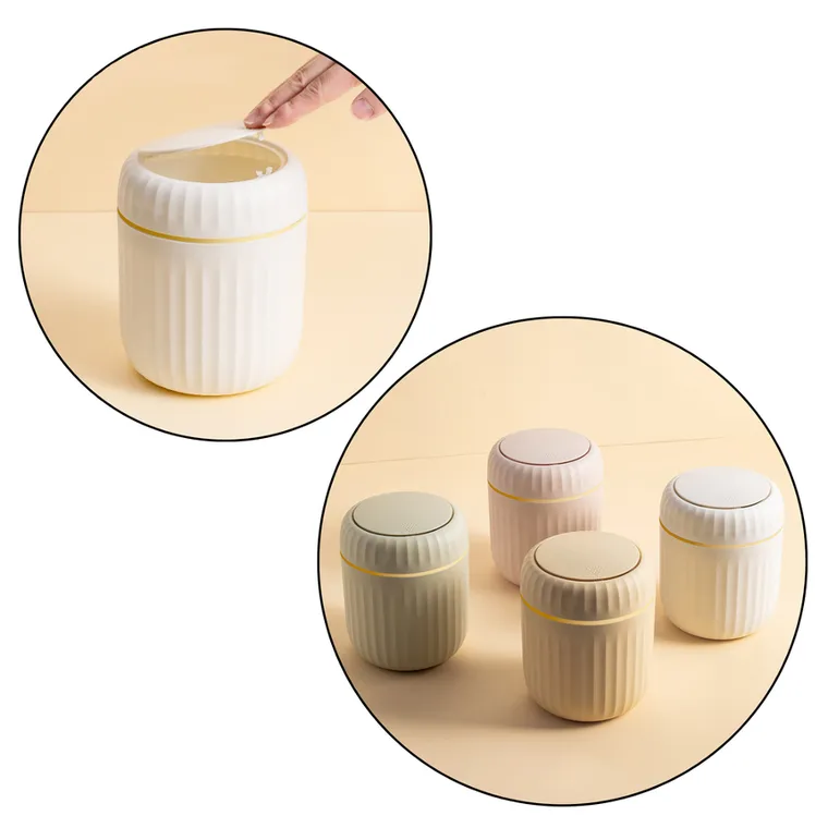 Lean Toys, mini kosz na śmieci, zielony