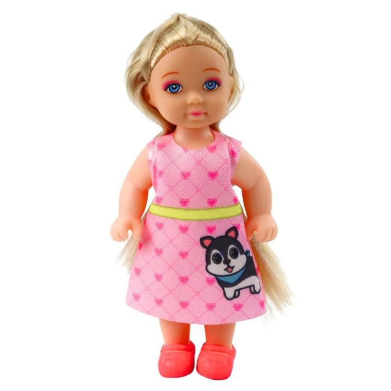 Lean Toys, mini laleczka z pieskiem i kotkiem, zestaw z akcesoriami