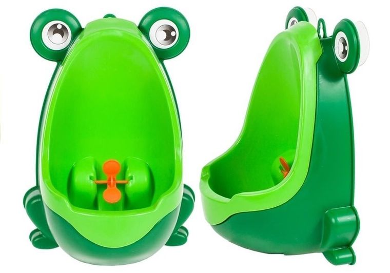Lean Toys, mini pisuar na przyssawki, zielony, żabka