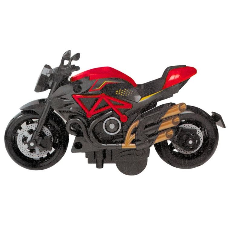 Lean Toys, motocykl, metalowy pojazd do skręcania, 1:14