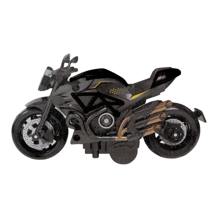 Lean Toys, motocykl, metalowy pojazd do skręcania, 1:14