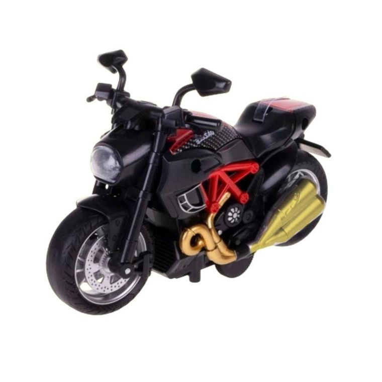 Lean Toys, motocykl, metalowy pojazd do skręcania, 1:14