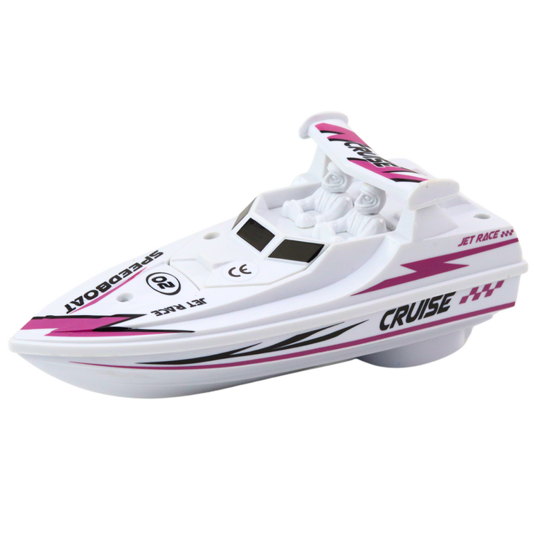 Lean Toys, motorówka, pojazd na baterie, biała