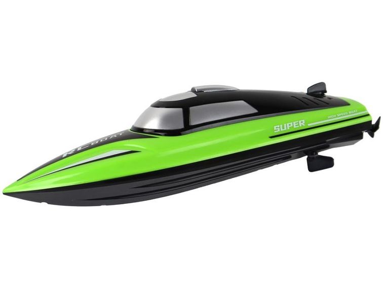 Lean Toys, motorówka, pojazd zdalnie sterowany, zielona