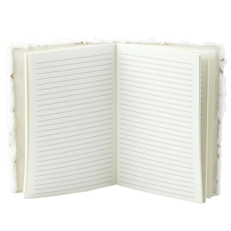 Lean Toys, notatnik pluszowy A5, 80 kartek, linia, Złote gwiazdki