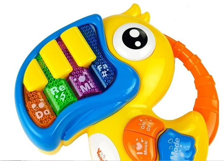 Lean Toys, Papuga, pianinko, żółte