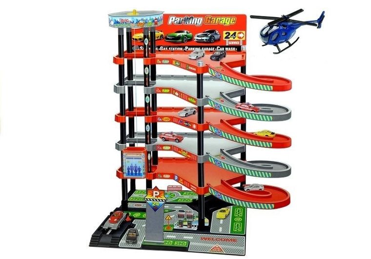 Lean Toys, parking z pojazdami, 5 pięter