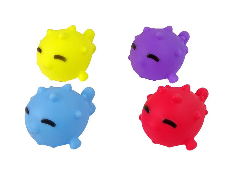 Lean Toys, piesek, mini koszykówka, gumowe piłki do kąpieli