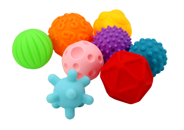 Lean Toys, piłeczki sensoryczne, 8 szt.