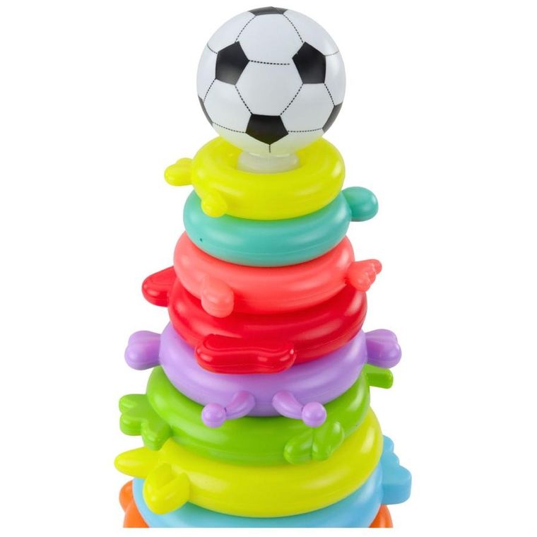 Lean Toys, piłka, piramida sensoryczna, 13 elementów