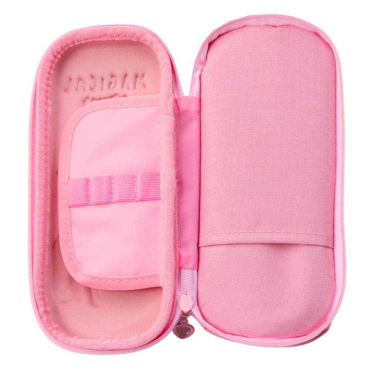 Lean Toys, piórnik owalny, różowy jednorożec