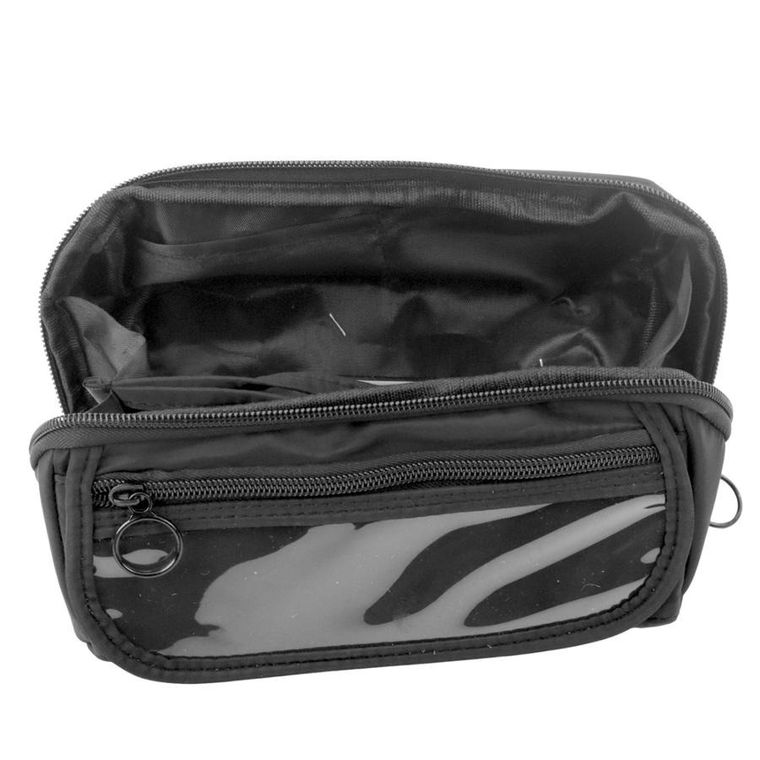 Lean Toys, piórnik saszetka, czarny, 20-10 cm