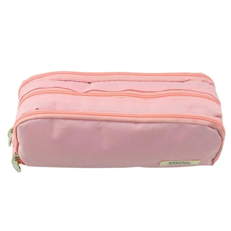 Lean Toys, piórnik saszetka, różowy, 23-9 cm