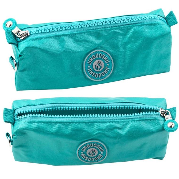 Lean Toys, piórnik saszetka, zielony, 21,5 cm