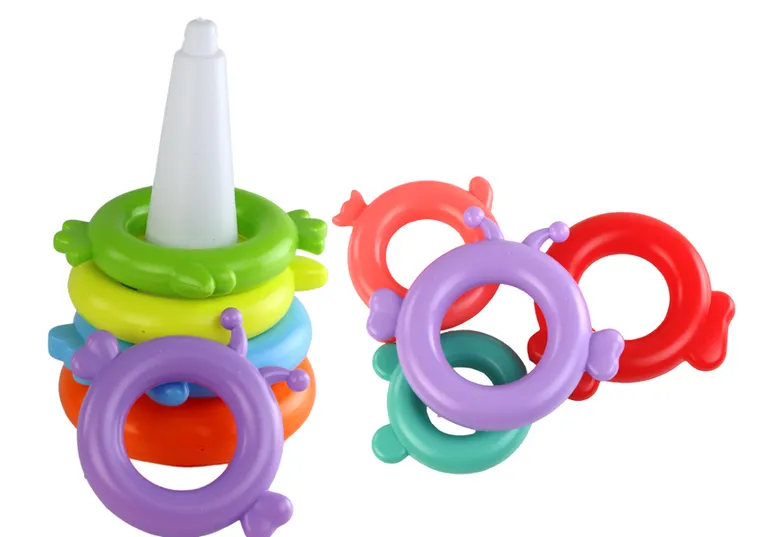 Lean Toys, piramidka jednorożec, 8 kółek