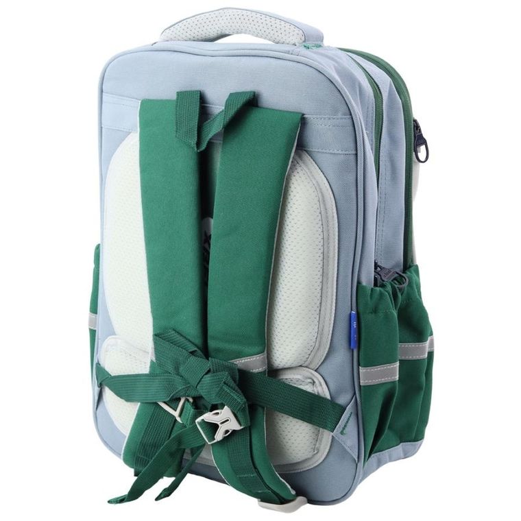 Lean Toys, plecak szkolny, dinozaur z piórnikiem szary, 16l