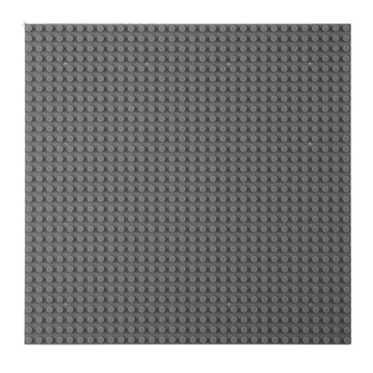 Lean Toys, Płyta do budowania z klocków, szara, 25,5-25,5cm