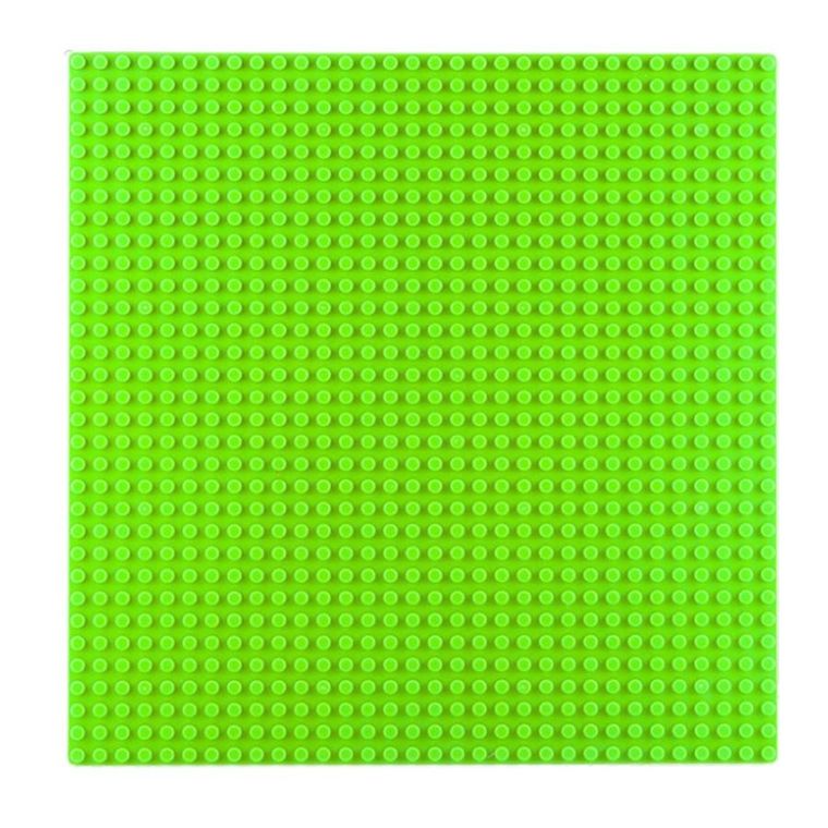 Lean Toys, Płyta do budowania z klocków, zielona, 25,5-25,5cm