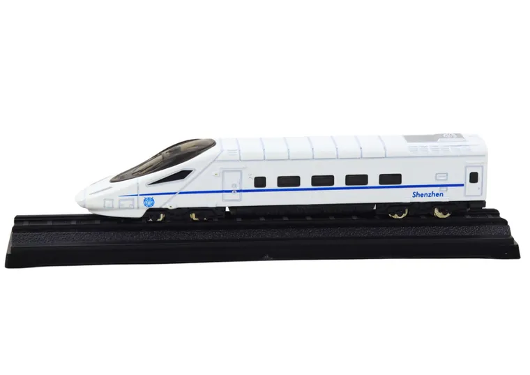 Lean Toys, pociąg, metalowy model kolekcjonerski, 1:48, biały