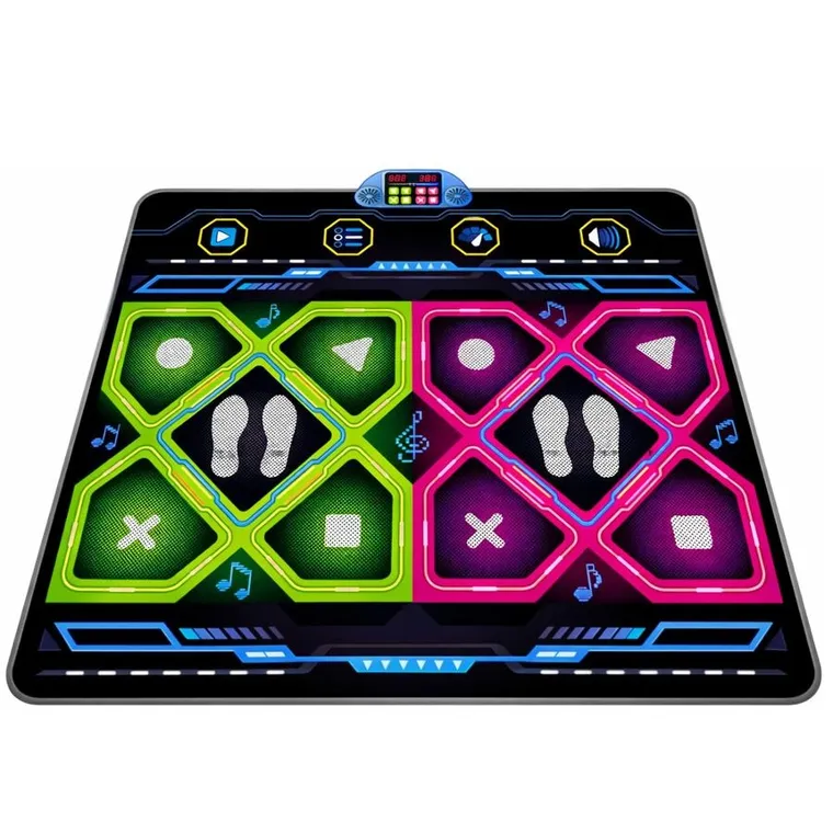 Lean Toys, podwójna mata taneczna, LED, 105-90 cm