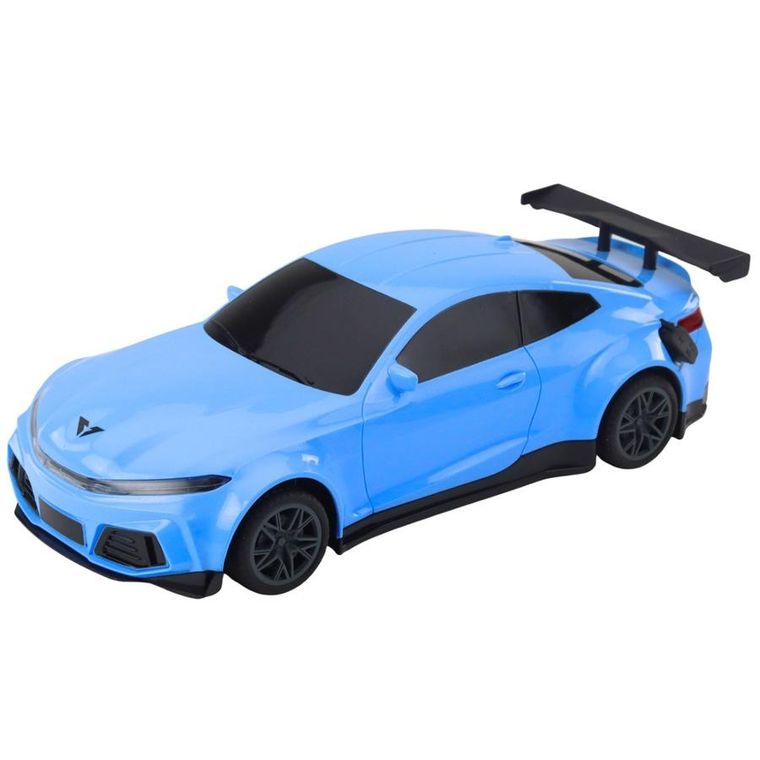 Lean Toys, pojazd sportowy ze stacją ładującą, zdalnie sterowany, niebieski