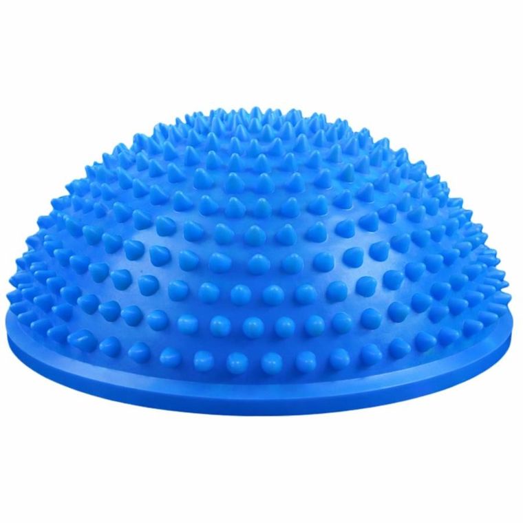 Lean Toys, półkula sensoryczna do masażu i ćwiczeń równowagi, niebieska, 16 cm