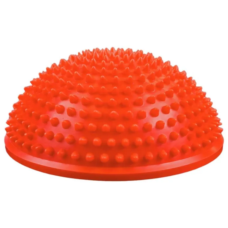 Lean Toys, półkula sensoryczna do masażu i ćwiczeń równowagi, pomarańczowa, 16 cm