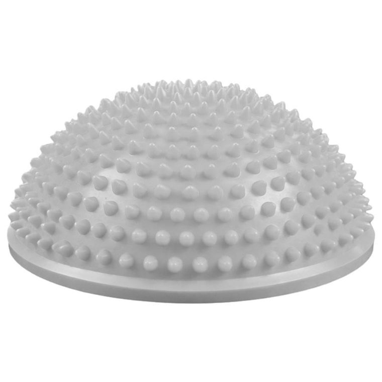Lean Toys, półkula sensoryczna do masażu i ćwiczeń równowagi, szara, 16 cm