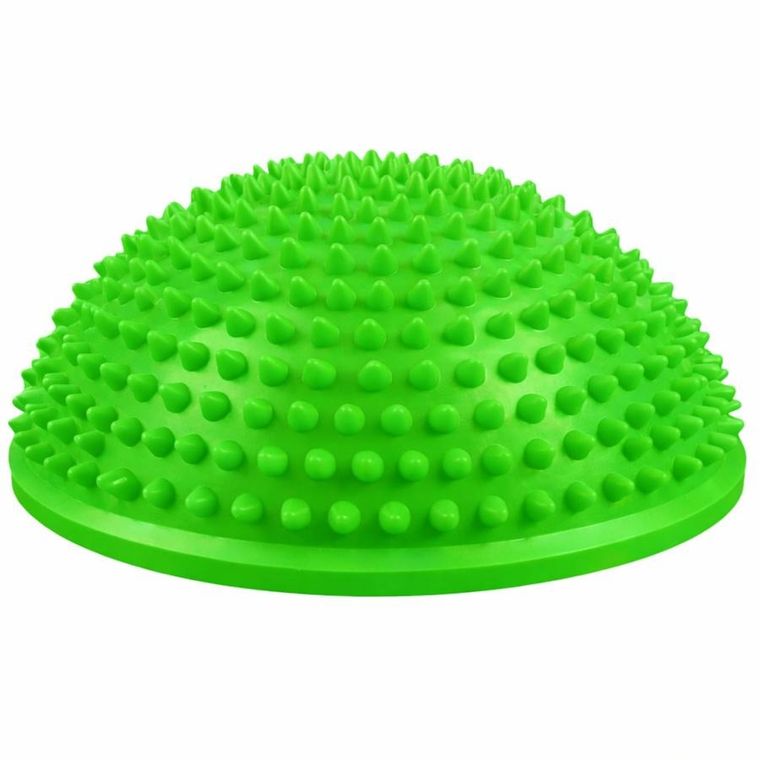 Lean Toys, półkula sensoryczna do masażu i ćwiczeń równowagi, zielona, 16 cm