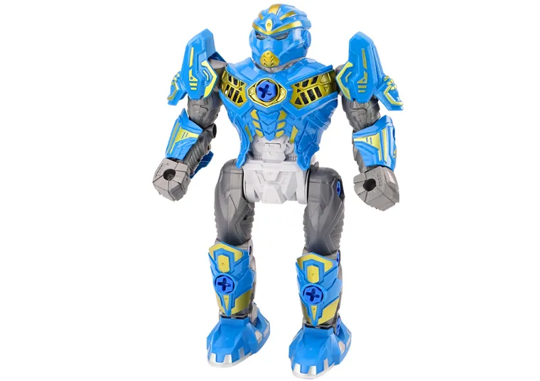 Lean Toys, robot do skręcania, zabawka interaktywna, niebieski