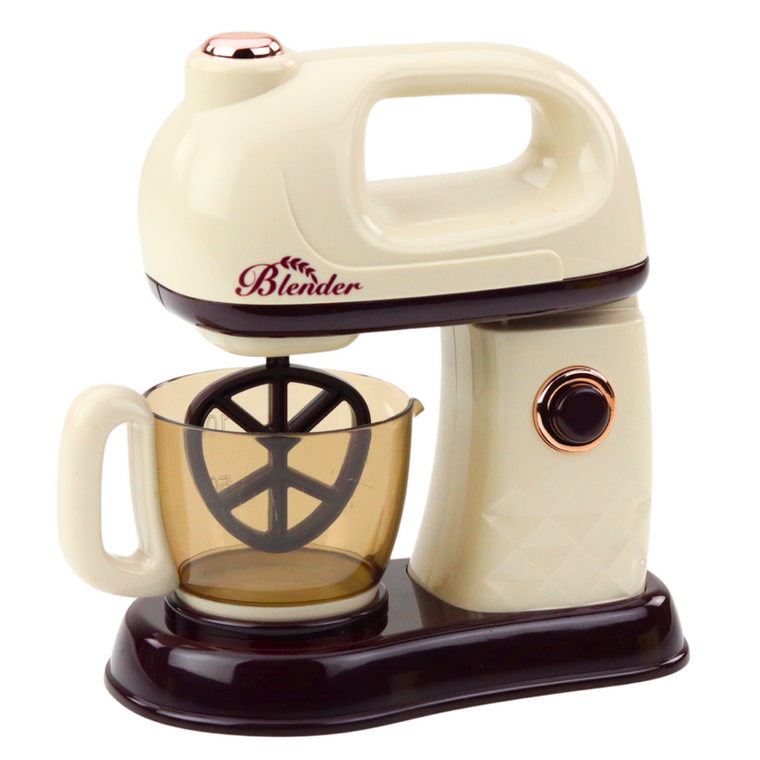 Lean Toys, robot mikser kuchenny dla dzieci obracająca się końcówka, 360° światła biały