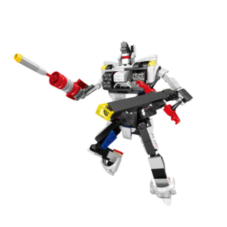 Lean Toys, Robot wyścigówka 2w1, klocki konstrukcyjne, 341 elementów