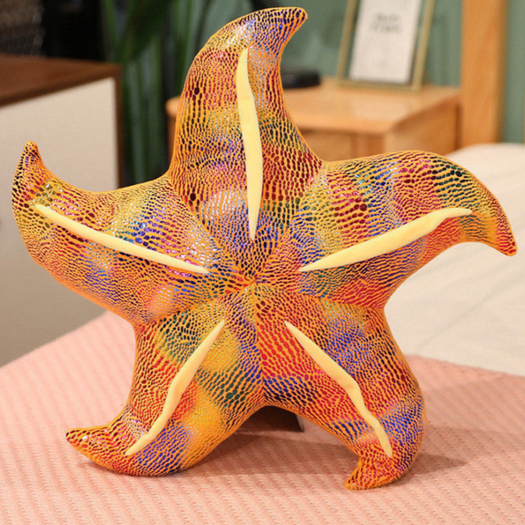 Lean Toys, rozgwiazda, poduszka maskotka, żółta, 20 cm