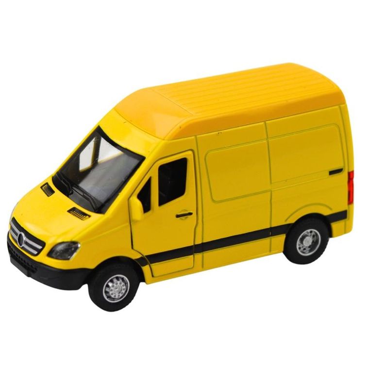 Lean Toys, samochód dostawczy, metalowy pojazd z napędem pull back, 1:32