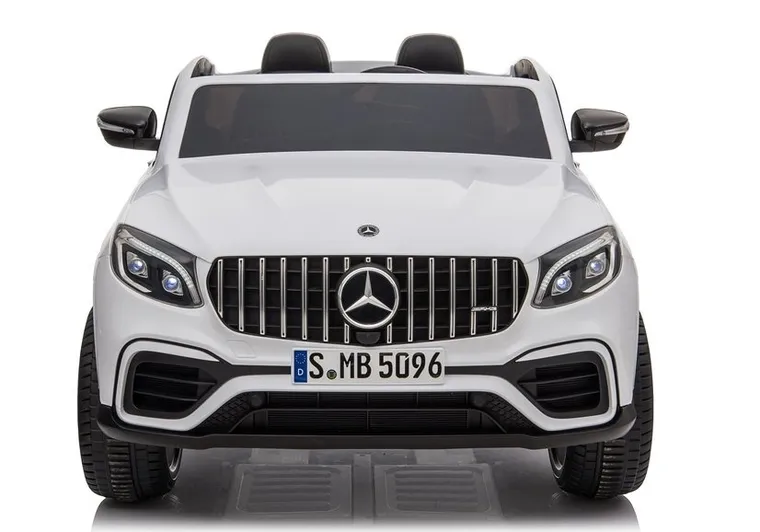 Lean Toys, Samochód Mercedes GLC 63S, pojazd na akumulator, biały