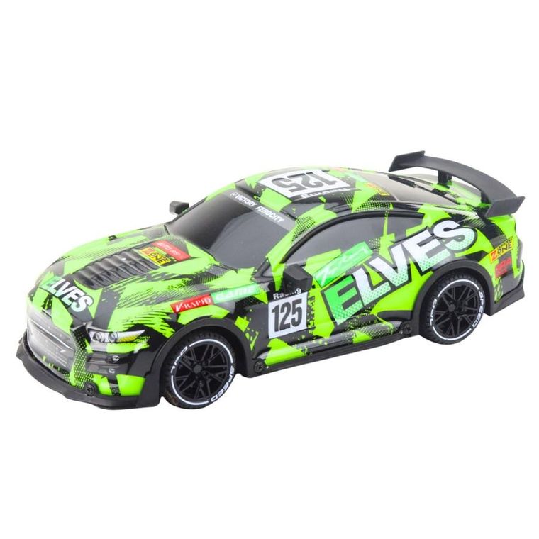 Lean Toys, samochód sportowy, pojazd zdalnie sterowany, zielony