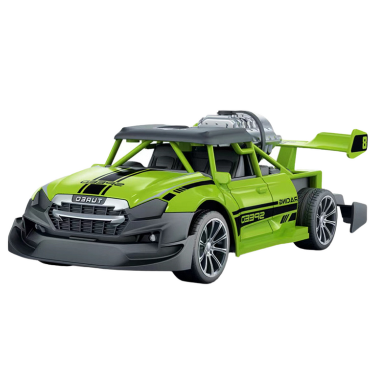 Lean Toys, samochód z efektem dymnym, pojazd zdalnie sterowany, zielony, 1:20