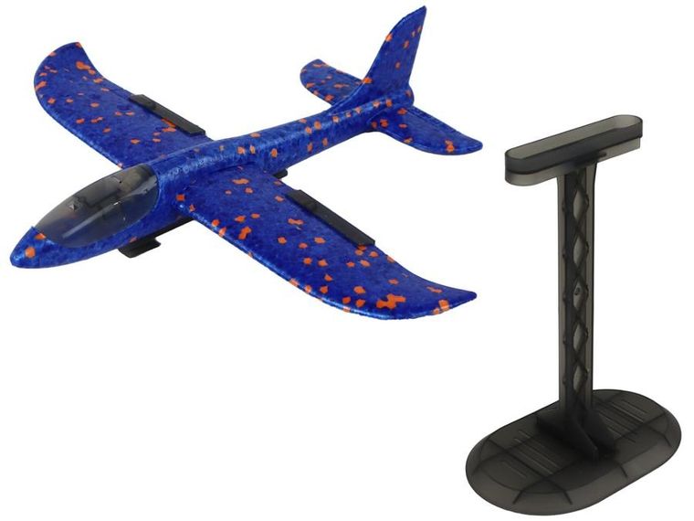 Lean Toys, Samolot, bańki mydlane z wyrzutnią, niebieski
