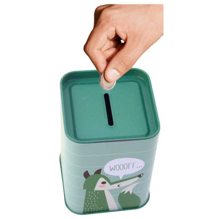 Lean Toys, skarbonka metalowa, zwierzątko, 11-8 cm, 1 szt.