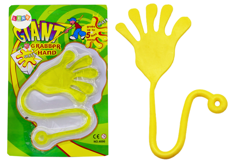 Lean Toys, slime, lepka rączka, żółta