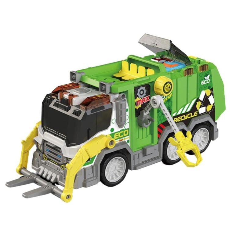 Lean Toys, śmieciarka, światło i dźwięk