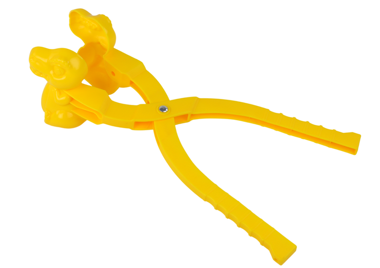Lean Toys, śnieżkomat, maszynka do kulek, dinozaur żółty