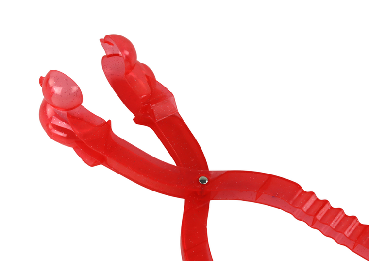 Lean Toys, śnieżkomat, maszynka do kulek, kaczka, czerwona