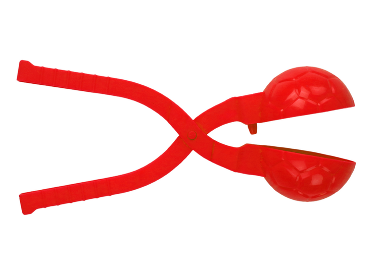 Lean Toys, śnieżkomat, maszynka do kulek, piłki, 20-5-5 cm, czerwony