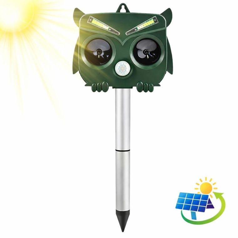 Lean Toys, solarny odstraszacz zwierząt, ultradźwięki, LED