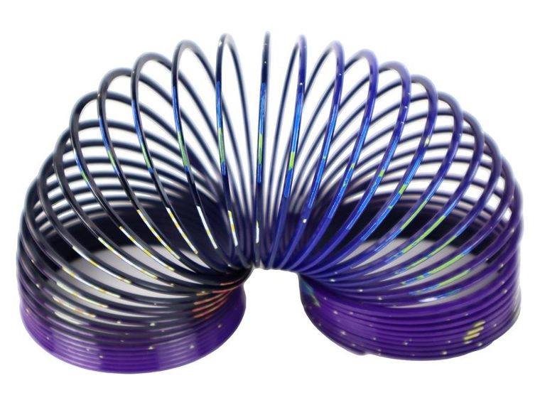 Lean Toys, sprężyna, fioletowa, planety, 6 cm