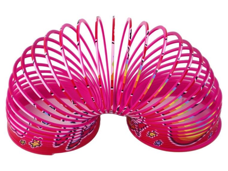 Lean Toys, sprężyna, różowa, jednorożec, 6 cm, 1 szt.