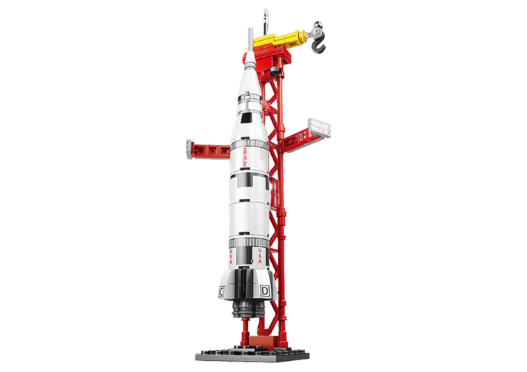 Lean Toys, statek kosmiczny, klocki konstrukcyjne, 93 elementy