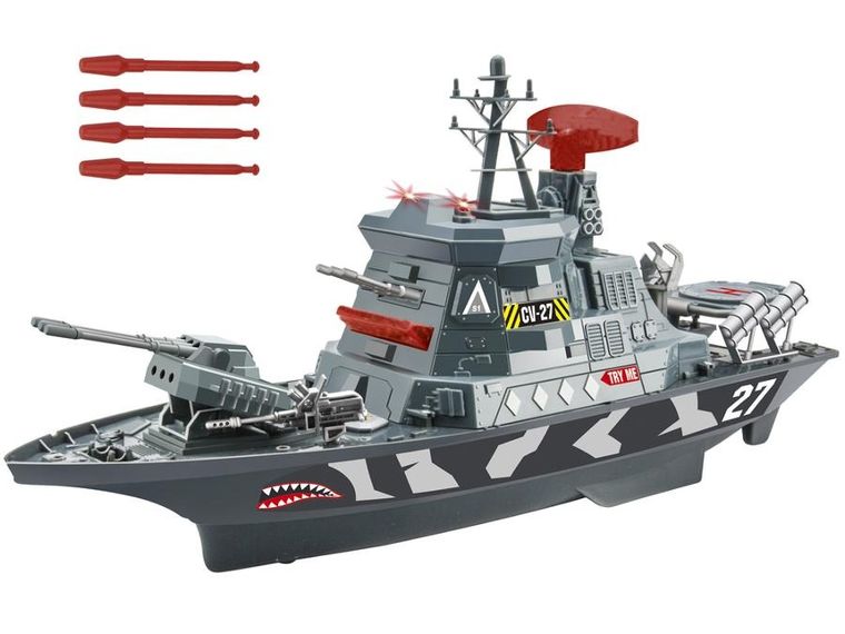 Lean Toys, statek wojskowy, pojazd interaktywny